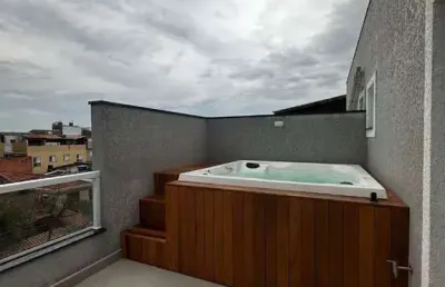 Cobertura com 2 dormitórios à venda, 120 m² por r$ 700.000,00 - vila linda - santo andré/sp
