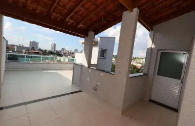 Cobertura com 2 dormitórios à venda, 100 m² por r$ 423.000,00 - vila pires - santo andré/sp