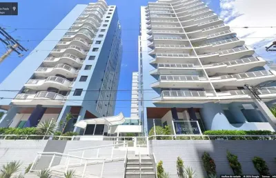Apartamento mobiliado com 3 dormitórios, 140 m² - venda por r$ 750.000 ou aluguel por r$ 6.000/mês - tupi - praia grande/sp