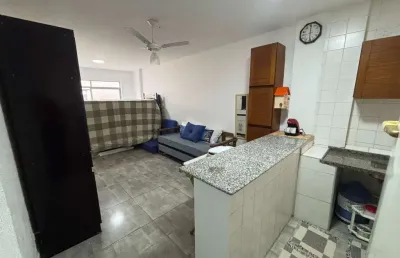 Kitnet com 1 dormitório à venda, 36 m² por r$ 175.000,00 - aviação - praia grande/sp