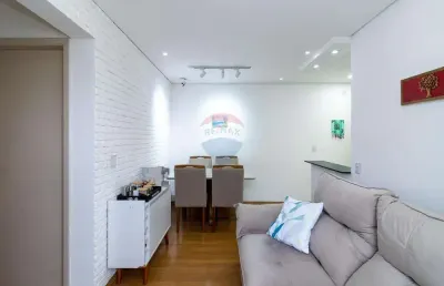 Apartamento com sacada e 2 dormitórios a venda no condomínio vivere city jaraguá residencial clube