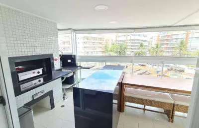 Apartamento com 4 dormitórios, 123 m² - venda ou aluguel/mês - riviera  de são lourenço - bertioga/sp