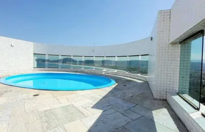 Cobertura com 4 dormitórios à venda, 448 m² por r$ 4.500.000,00 - enseada - guarujá/sp
