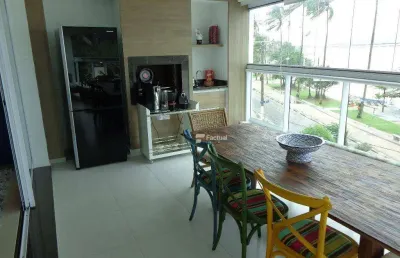 Apartamento com 4 dormitórios à venda, 203 m² por r$ 3.000.000,00 - enseada - guarujá/sp
