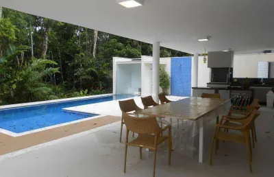 Casa com 4 dormitórios à venda, 355 m² por r$ 6.300.000,00 - riviera de são lourenço - bertioga/sp