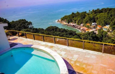 Cobertura com 4 dormitórios à venda, 330 m² por r$ 3.300.000,00 - morro sorocotuba - guarujá/sp