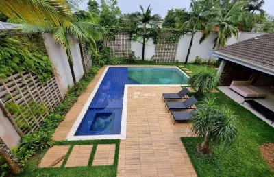 Casa com 6 dormitórios à venda, 520 m² por r$ 4.500.000,00 - acapulco - guarujá/sp