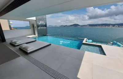 Casa com 6 dormitórios à venda, 1000 m² por r$ 13.000.000,00 - península - guarujá/sp