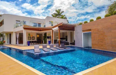 Casa com 6 dormitórios à venda, 685 m² por r$ 13.900.000,00 - acapulco - guarujá/sp