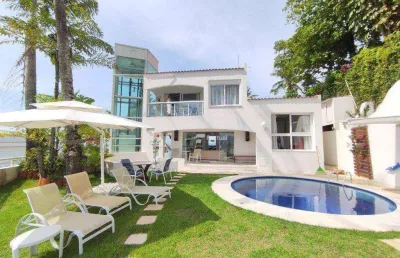 Casa com 5 dormitórios à venda, 411 m² - península - guarujá/sp