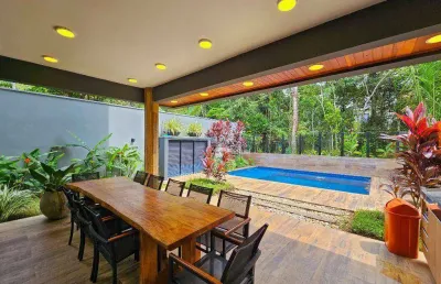 Casa com 5 dormitórios à venda, 313 m² - riviera - módulo 24 - bertioga/sp