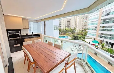 Apartamento com 3 dormitórios à venda, 153 m² por r$ 3.980.000,00 - riviera de  são lourenço  - bertioga/sp