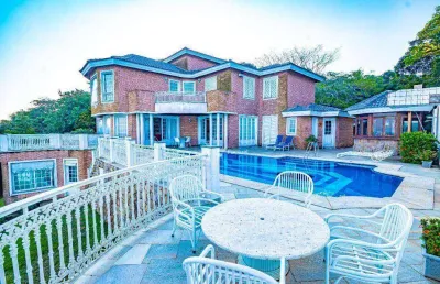 Casa com 4 dormitórios à venda, 500 m² por r$ 16.000.000,00 - península - guarujá/sp