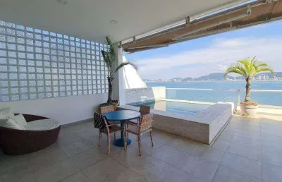 Casa com 4 dormitórios à venda, 400 m² por r$ 4.900.000,00 - península - guarujá/sp