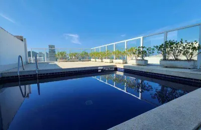 Cobertura com 3 dormitórios à venda, 411 m² por r$ 1.800.000,00 - pitangueiras - guarujá/sp