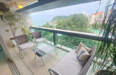 Apartamento com 3 dormitórios à venda, 155 m² por r$ 1.200.000,00 - enseada - guarujá/sp