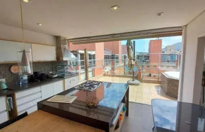 Cobertura com 3 dormitórios à venda, 190 m² - enseada - guarujá/sp