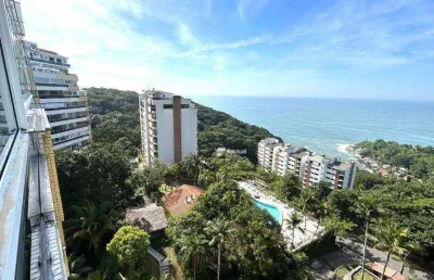 Apartamento com 4 dormitórios à venda, 180 m² por r$ 1.300.000,00 - morro sorocotuba - guarujá/sp