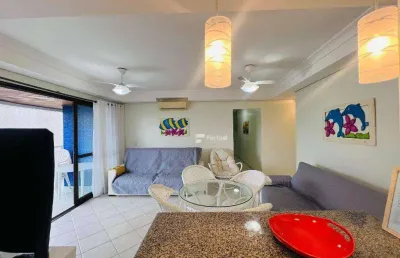 Apartamento com 3 dormitórios para alugar, 101 m² por r$ 10.200,00/mês - riviera de são lourenço - bertioga/sp