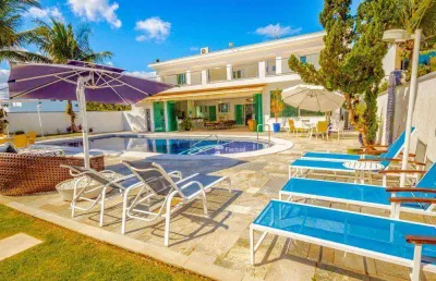 Casa com 6 dormitórios à venda, 885 m² por r$ 8.500.000,00 - acapulco - guarujá/sp