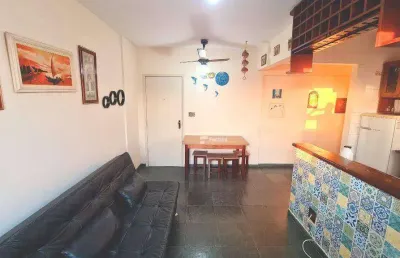 Apartamento com 1 dormitório à venda, 47 m² por r$ 340.000,00 - astúrias - guarujá/sp