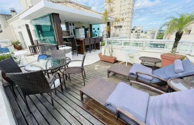 Cobertura com 5 dormitórios à venda, 300 m² por r$ 2.700.000,00 - enseada - guarujá/sp