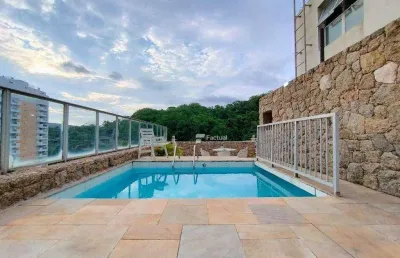Cobertura com 3 dormitórios à venda, 255 m² por r$ 790.000,00 - astúrias - guarujá/sp