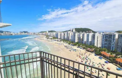 Cobertura com 6 dormitórios à venda, 382 m² por r$ 1.450.000,00 - pitangueiras - guarujá/sp