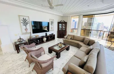 Cobertura com 6 dormitórios à venda, 450 m² por r$ 4.500.000,00 - enseada - guarujá/sp