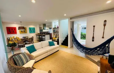 Village com 4 dormitórios à venda, 232 m² - riviera  de são lourenço  - bertioga/sp