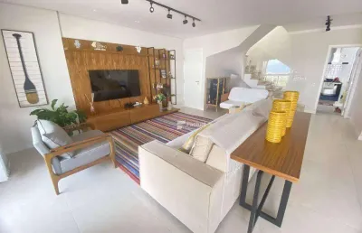 Cobertura com 4 dormitórios à venda, 270 m² por r$ 2.800.000,00 - enseada - guarujá/sp
