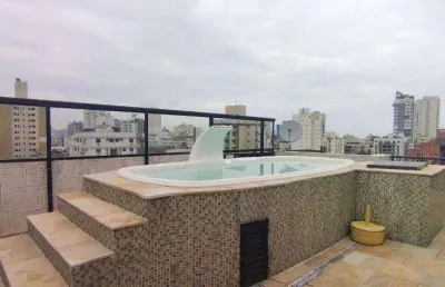 Cobertura com 2 dormitórios à venda, 130 m² por r$ 600.000,00 - enseada - guarujá/sp