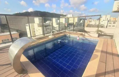 Cobertura com 4 dormitórios à venda, 280 m² por r$ 2.200.000,00 - pitangueiras - guarujá/sp