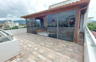 Cobertura com 4 dormitórios à venda, 217 m² por r$ 620.000,00 - enseada - guarujá/sp