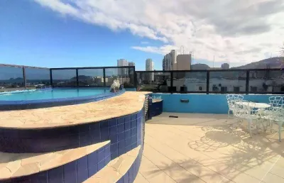 Cobertura duplex com piscina e vista para o mar - praia da enseada - guarujá/sp.