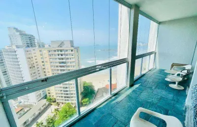 Apartamento com 5 dormitórios à venda, 190 m² por r$ 1.400.000,00 - pitangueiras - guarujá/sp