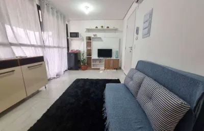 Apartamento com 1 dormitório à venda, 27 m² por r$ 400.000,00 - enseada - guarujá/sp