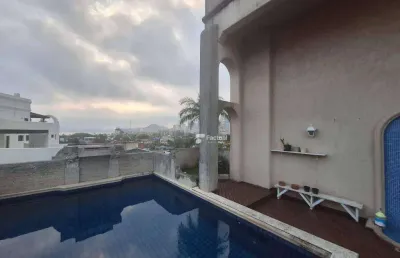 Cobertura com 4 dormitórios à venda, 186 m² por r$ 2.800.000,00 - enseada - guarujá/sp