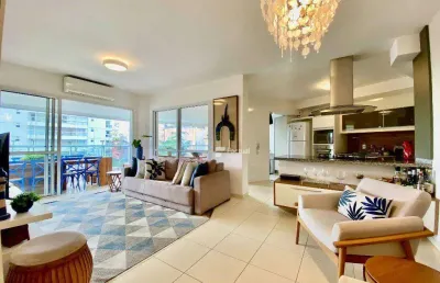 Apartamento com 3 dormitórios à venda, 119 m² por r$ 1.290.000,00 - central park - guarujá/sp