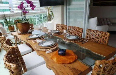 Apartamento com 4 dormitórios à venda, 160 m² por r$ 5.200.000,00 - riviera - módulo 8 - bertioga/sp