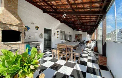 Cobertura com 4 dormitórios à venda, 228 m² por r$ 550.000,00 - enseada - guarujá/sp