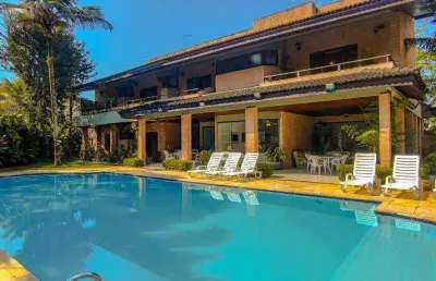 Casa com 6 dormitórios, 670 m² - venda por r$ 2.800.000,00 ou aluguel por r$ 25.000,00/mês - acapulco - guarujá/sp