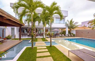 Casa com 7 dormitórios à venda, 1100 m² por r$ 17.500.000,00 - acapulco - guarujá/sp