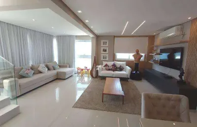 Cobertura com 3 dormitórios à venda, 268 m² por r$ 3.200.000,00 - pitangueiras - guarujá/sp