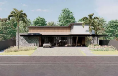 Casa com 5 dormitórios à venda, 610 m² por r$ 6.500.000,00 - park lane - guarujá/sp