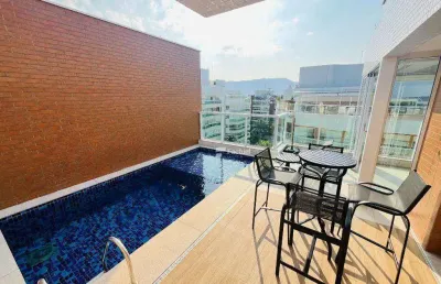 Cobertura com 4 dormitórios à venda, 258 m² - riviera de são lourenço - bertioga/sp