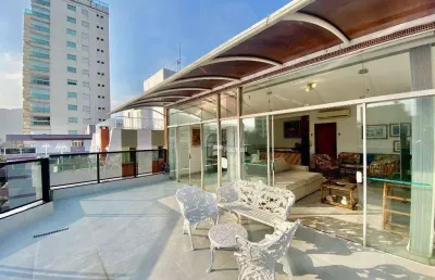 Cobertura com 4 dormitórios à venda, 221 m² por r$ 799.000,00 - enseada - guarujá/sp