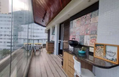 Apartamento com 3 quartos à venda, 210 m² por r$ 1.500.000 - tombo - guarujá/sp