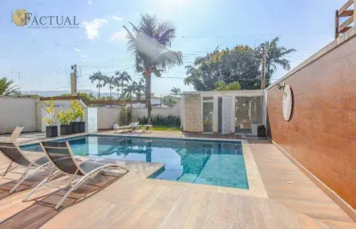 Casa com 6 dormitórios para alugar, 390 m² por r$ 6.000,00/dia - acapulco - guarujá/sp