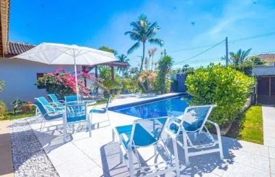 Casa com 6 dormitórios à venda, 349 m² por r$ 2.000.000,00 - praia de pernambuco - guarujá/sp